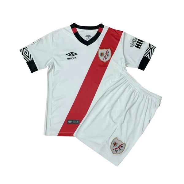 Camiseta Rayo Vallecano Replica Primera Ropa Niños 2020/21 Blanco